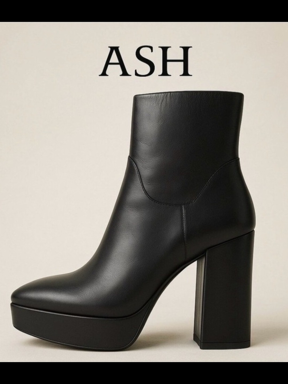 ASH Leather Platform Boots
